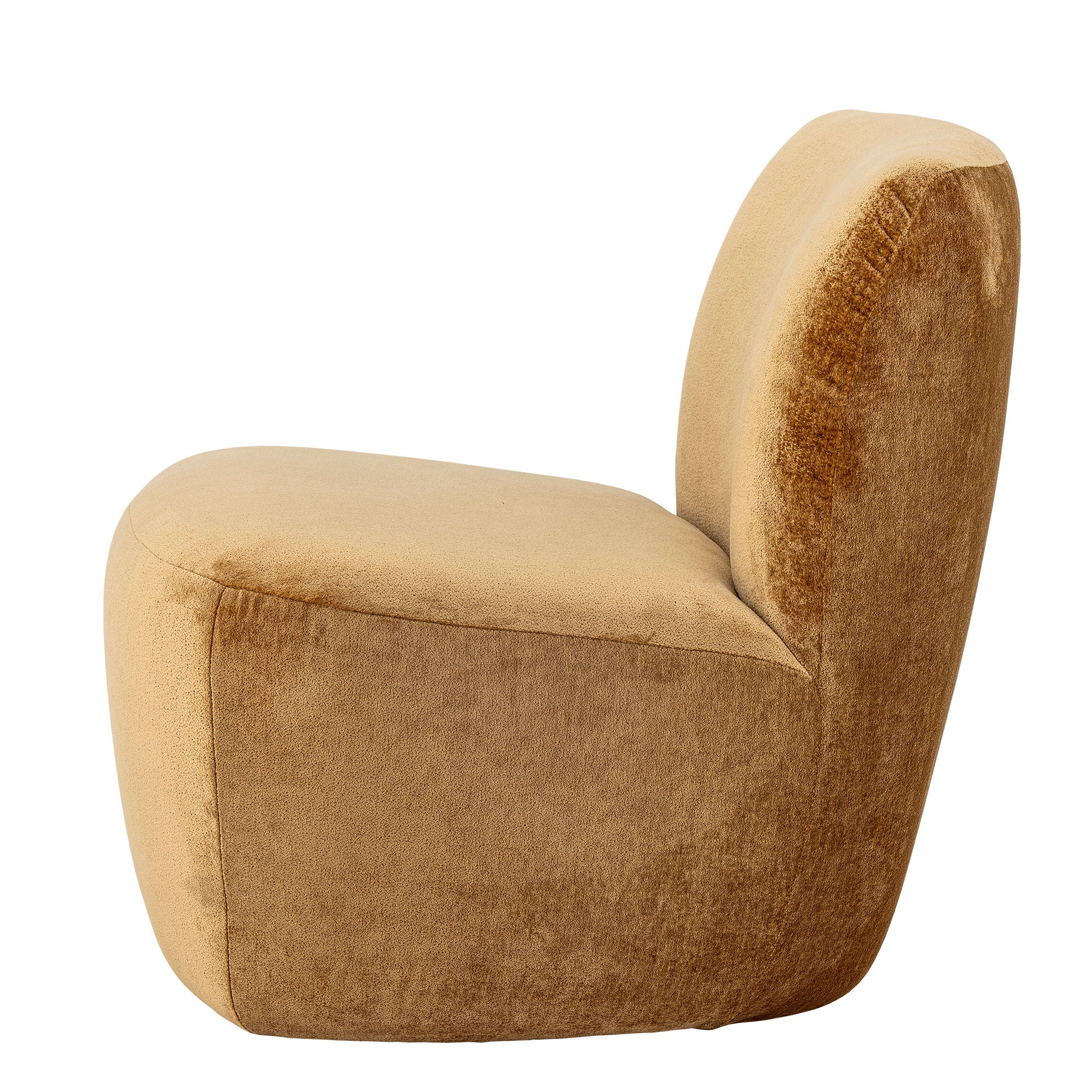 Création Collection Amonde Lounge Chair, Brown, Polyester