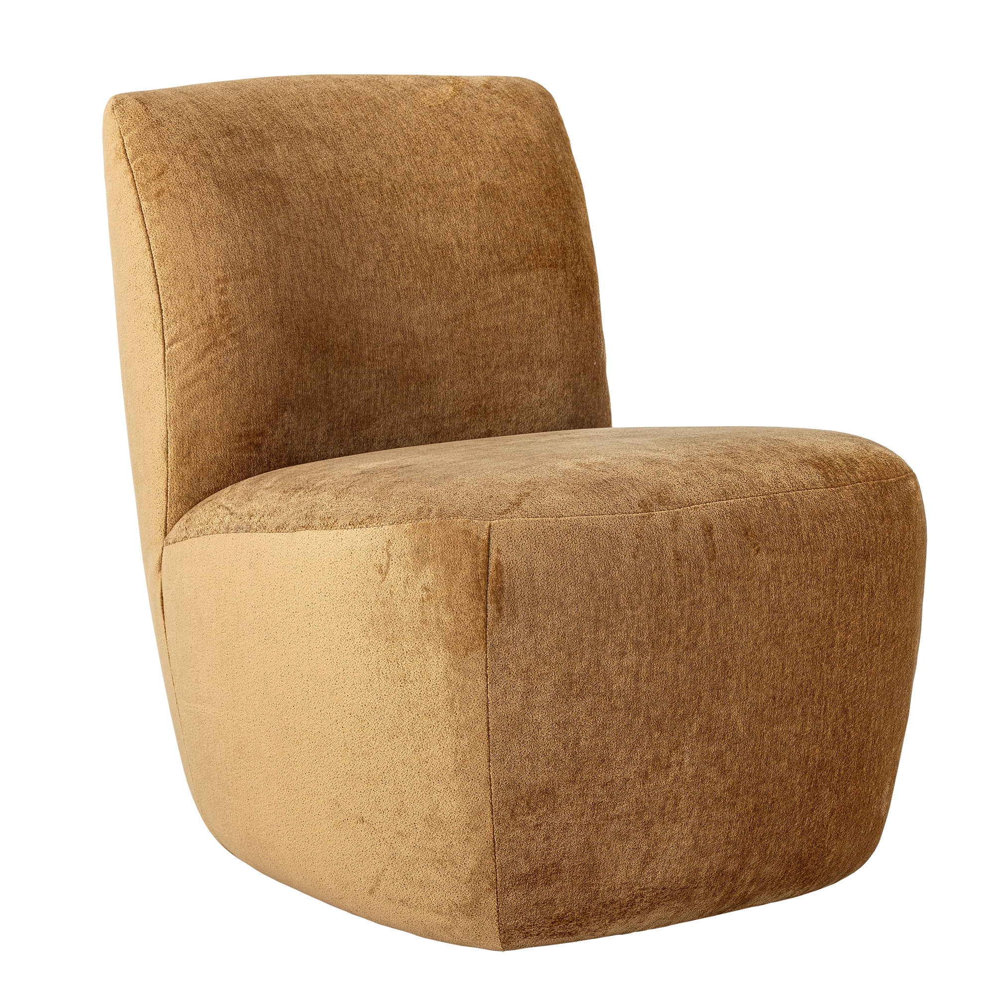 Kreative Kollektion Almonde Lounge Stuhl, Brown, Polyester