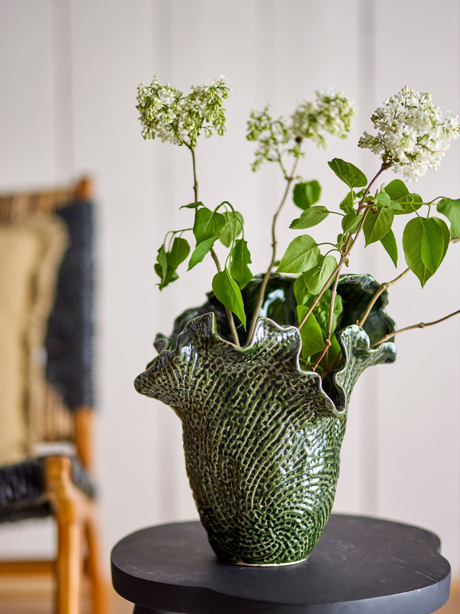 Collection créative safiya vase, vert, grès