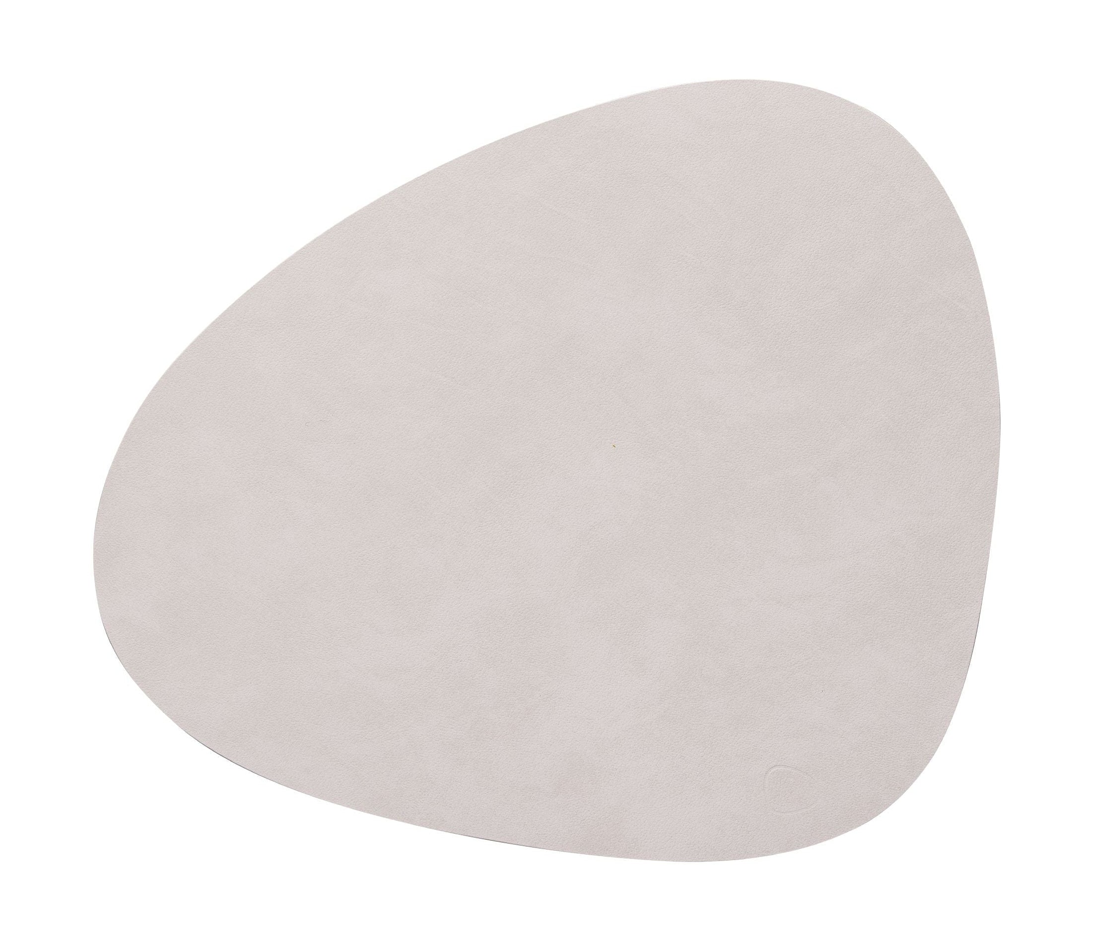 Lind ADN Table Mat Curve L, Oyster White