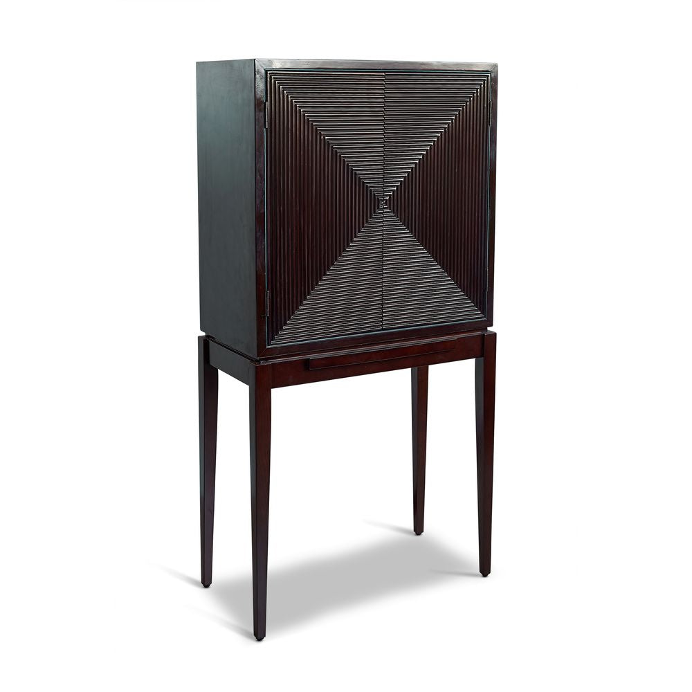 Authentic Models Art Deco Spirits Cabinet Lx H 75x150 Cm, Brown