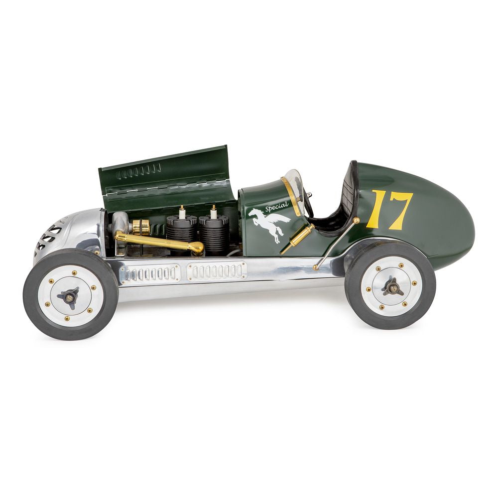 Modelos auténticos BB Modelo de automóviles de carreras, verde