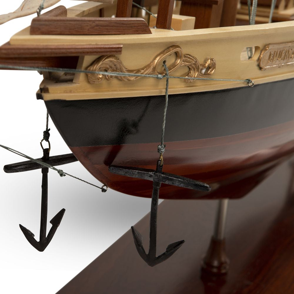 Modelos auténticos Bluenose II Modelo de barco de vela pintado