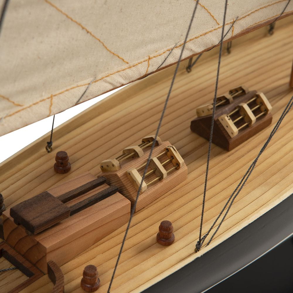 地道模型Côtre帆船模型