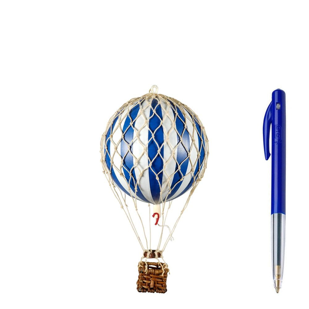Authentic Models Drijvend de luchtballonmodel, blauw/wit, Ø 8,5 cm