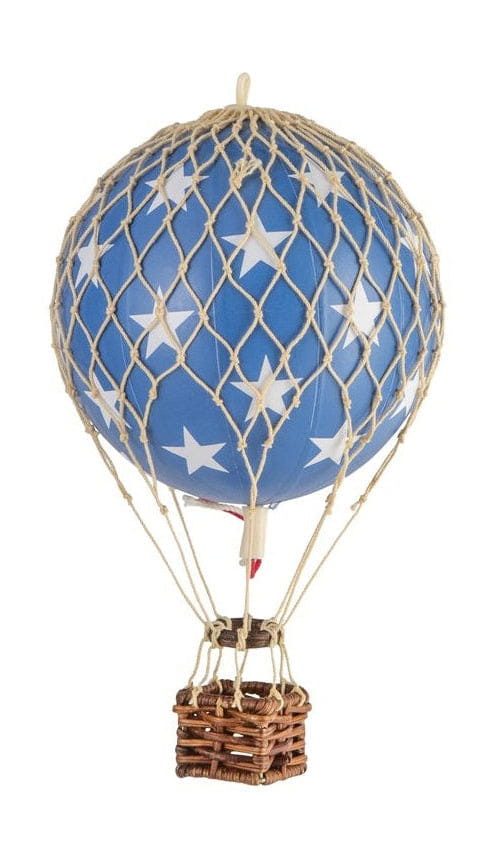 Authentic Models Drijvend de luchtballonmodel, Blue Stars, Ø 8,5 cm