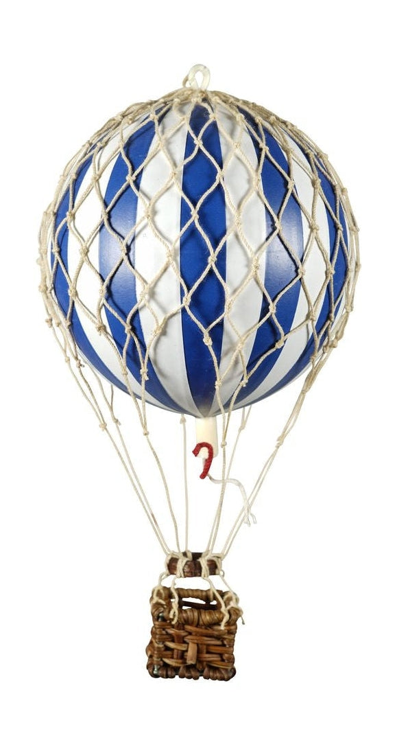 Autentiske modeller som flyter himmelens ballongmodell, blå/hvit, Ø 8,5 cm