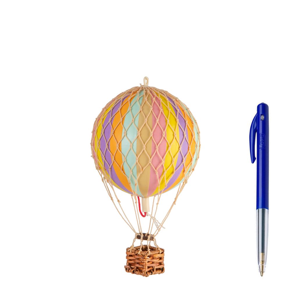 Authentic Models Drijvend de luchtballonmodel, Rainbow Pastel, Ø 8,5 cm