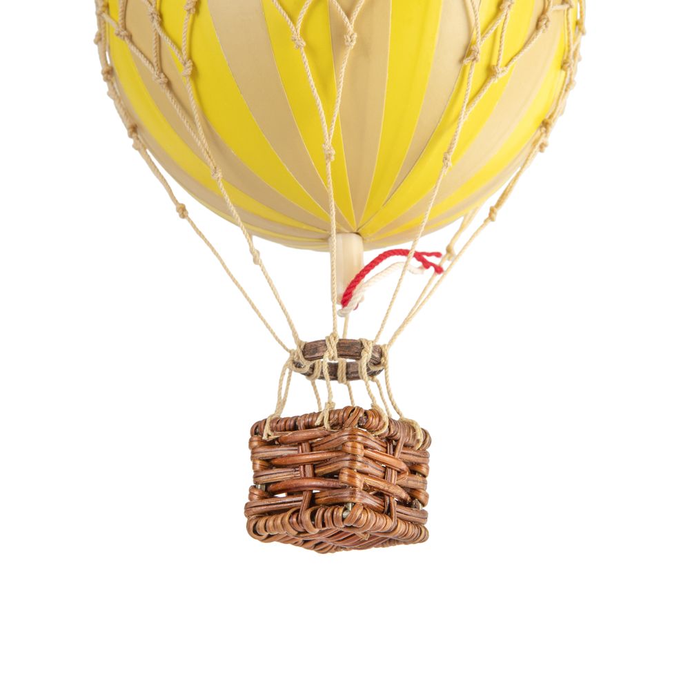 Authentic Models Drijvend de luchtballonmodel, waar geel, Ø 8,5 cm