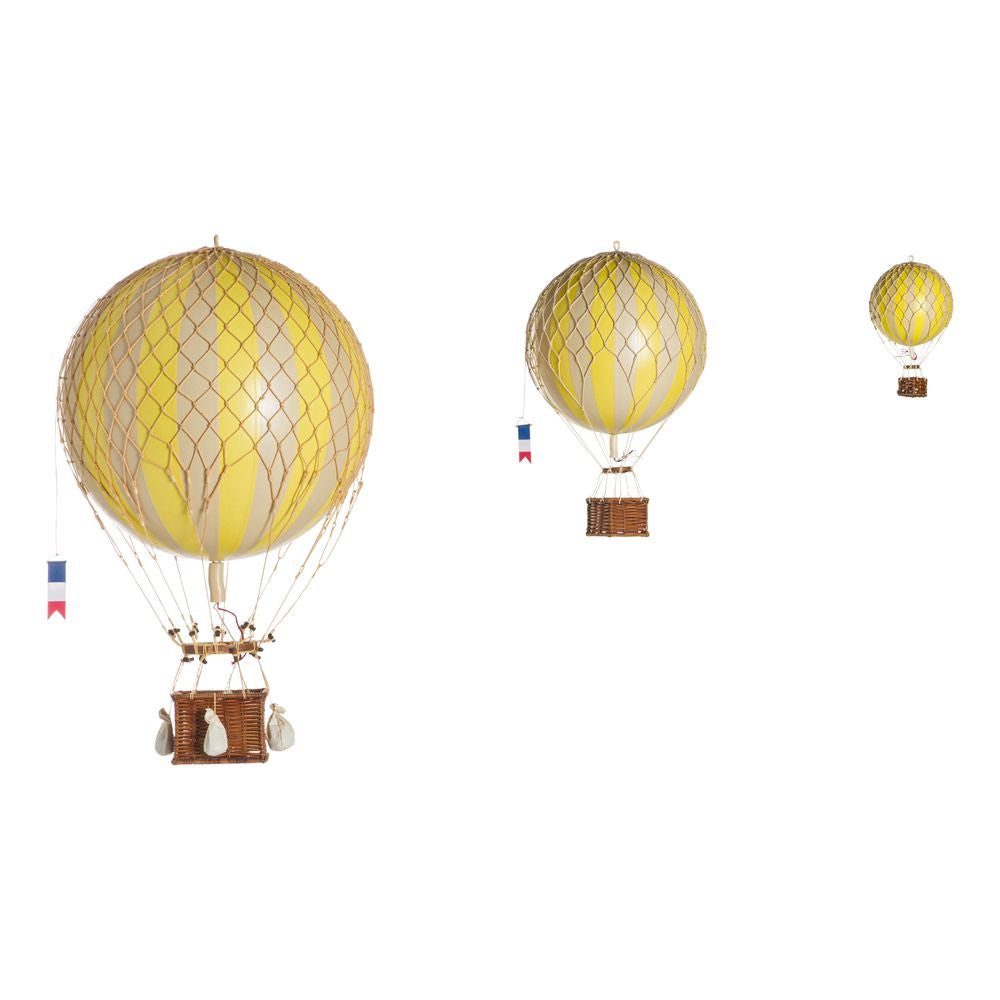 Modelli autentici che galleggiano il modello di palloncini cieli, vero giallo, Ø 8,5 cm