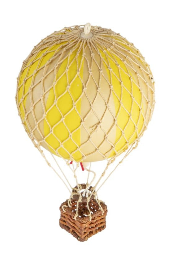 Autentiske modeller som flyter himmelens ballongmodell, gul dobbel, ø 8,5 cm