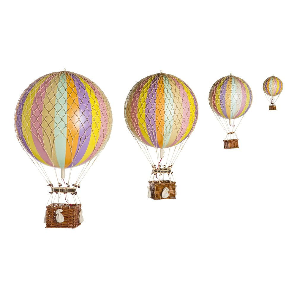 Authentic Models Drijvend de luchtballonmodel, Rainbow Pastel, Ø 8,5 cm