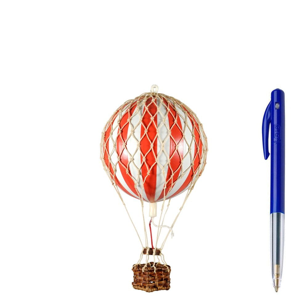 Authentic Models Drijvend de luchtballonmodel, rood/wit, Ø 8,5 cm