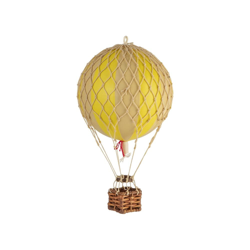 Authentic Models Drijvend de luchtballonmodel, gele dubbel, Ø 8,5 cm