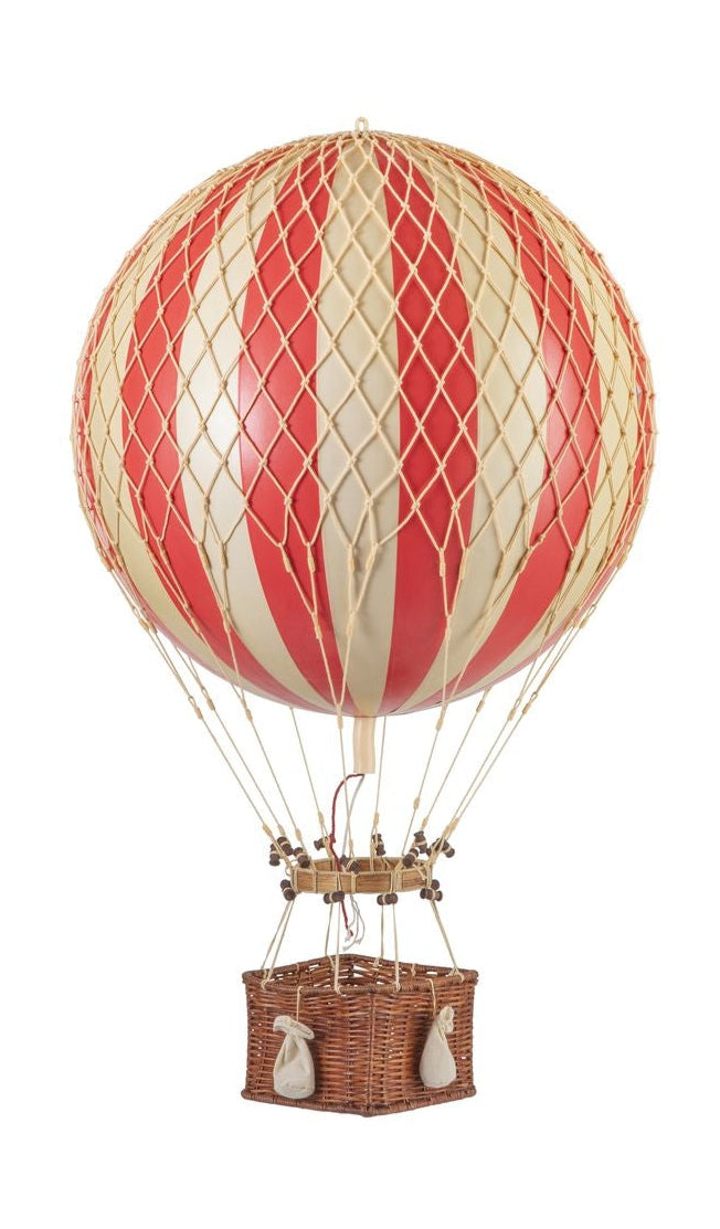 真实的型号Jules Verne气球模型，真红色，Ø42厘米