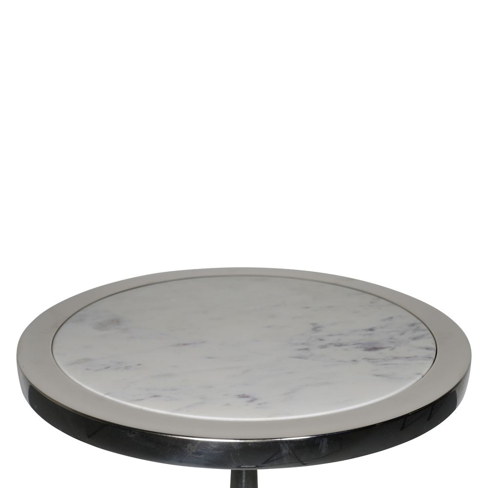 Authentic Models Table à martini Øx h 35.5x55,5 cm, blanc