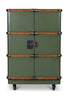 Authentic Models Polo Club Travel Cugcase Cabinet Bar, Field Green