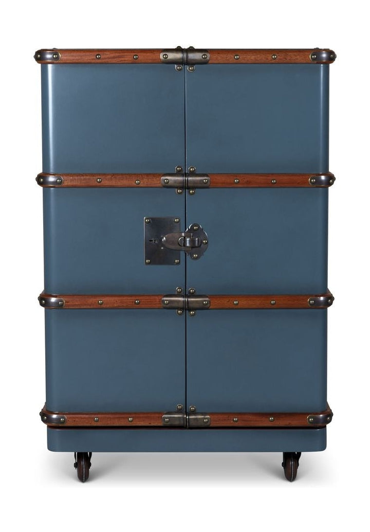 Authentic Models Polo Club Travel Suitcase Cabinet Bar, benzine