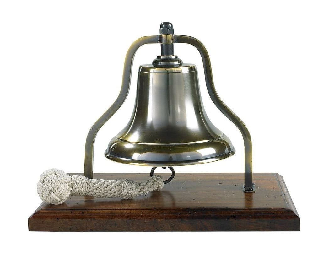 Auténtico Modelos de la campana de la campana del Purser en el soporte de madera