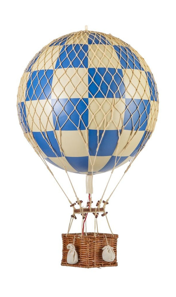 Authentic Models Royal Aero Ballon Modell, Karo Blau, ø 32 Cm