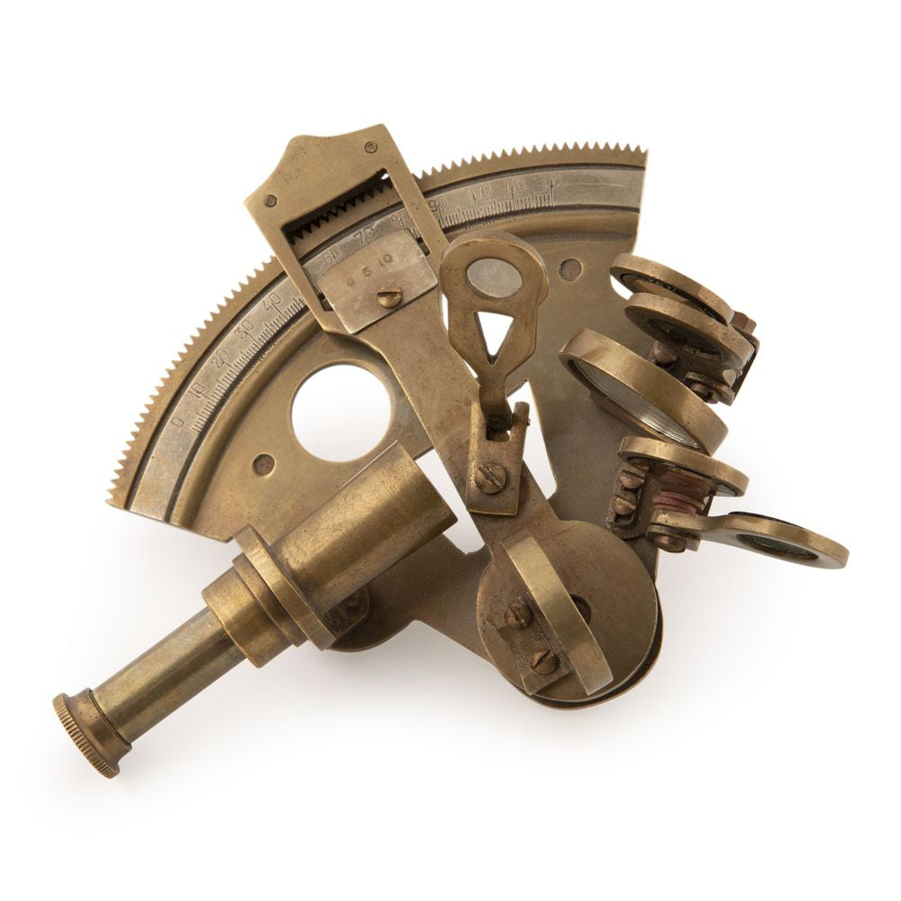 Auténtico modelos de bolsillo sextante bronceado
