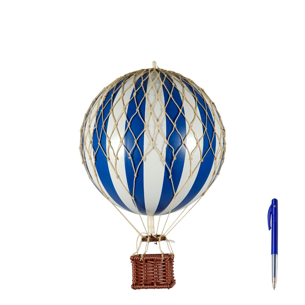 Authentic Models Travels Light Ballon Modell, Blau/Weiß, ø 18 Cm