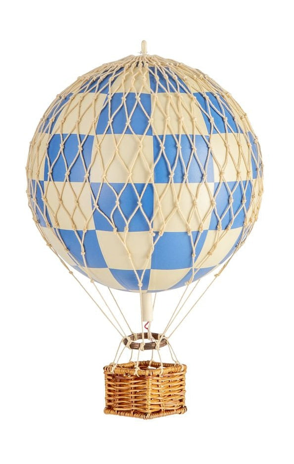 Autentiske modeller reiser lys ballongmodell, sjekk blå, ø 18 cm
