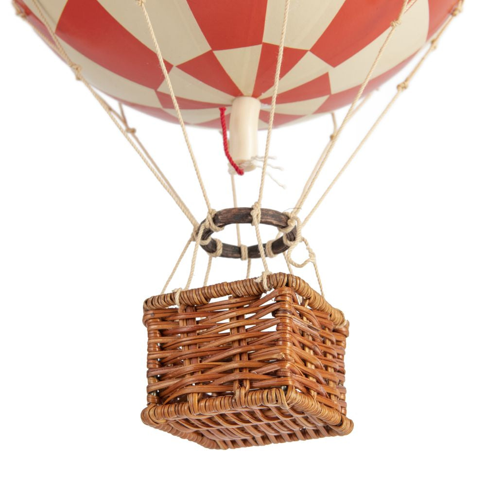 Authentic Models Travels Light Balloon Model, Check Red, ø 18 Cm