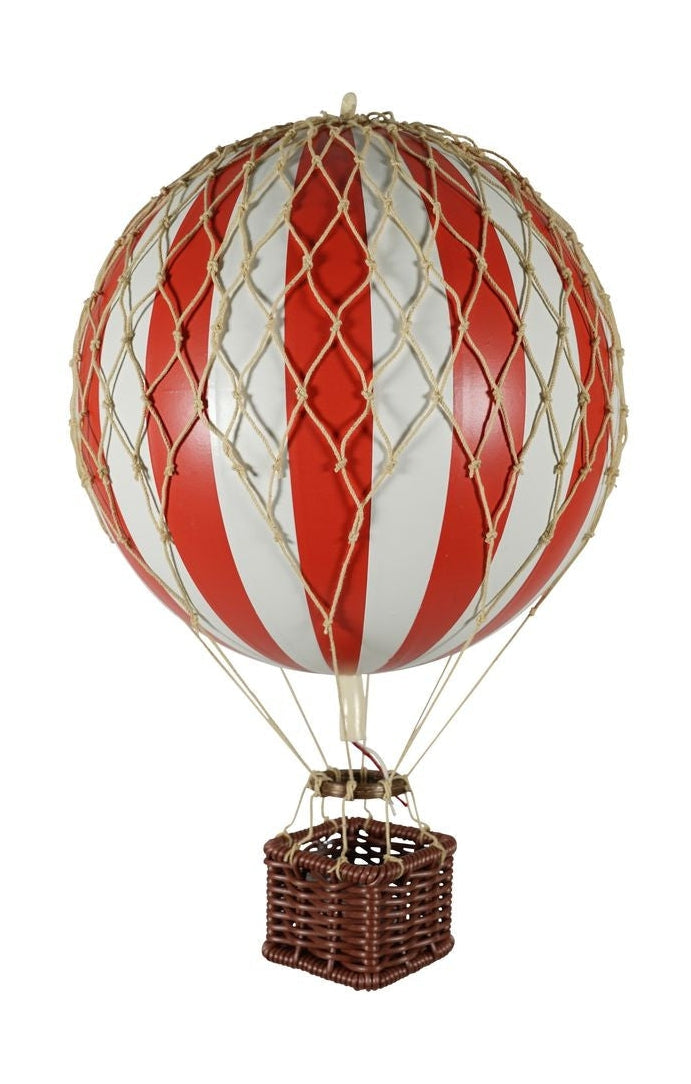 Authentic Models Matkustaa kevyesti ilmapallomallia, punainen/valkoinen, Ø 18 cm