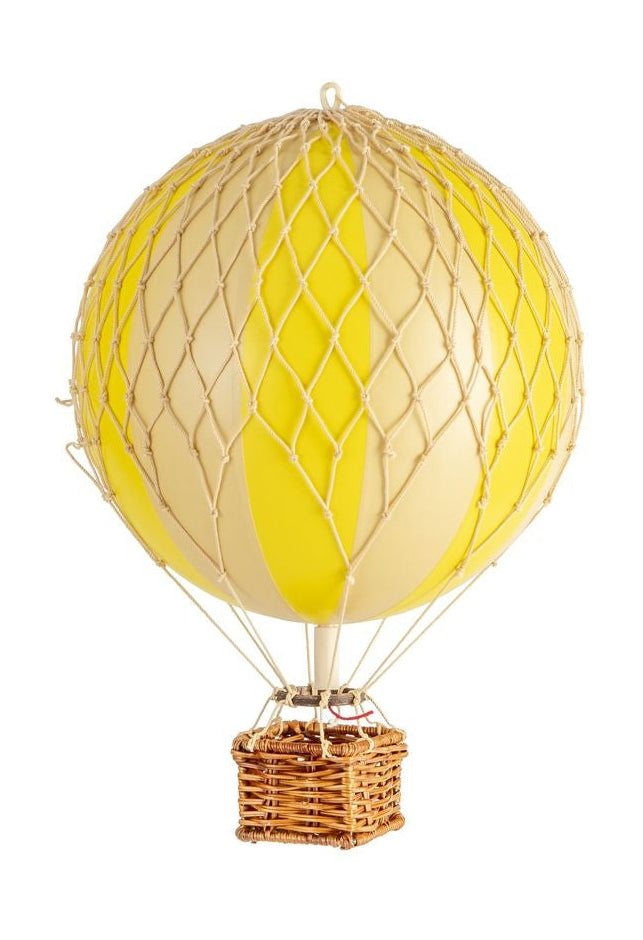 Authentic Models Matkustaa kevyen ilmapallomallin, keltaisen kaksinkertaisen, Ø 18 cm
