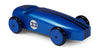 正宗的型号木制车模型，蓝色