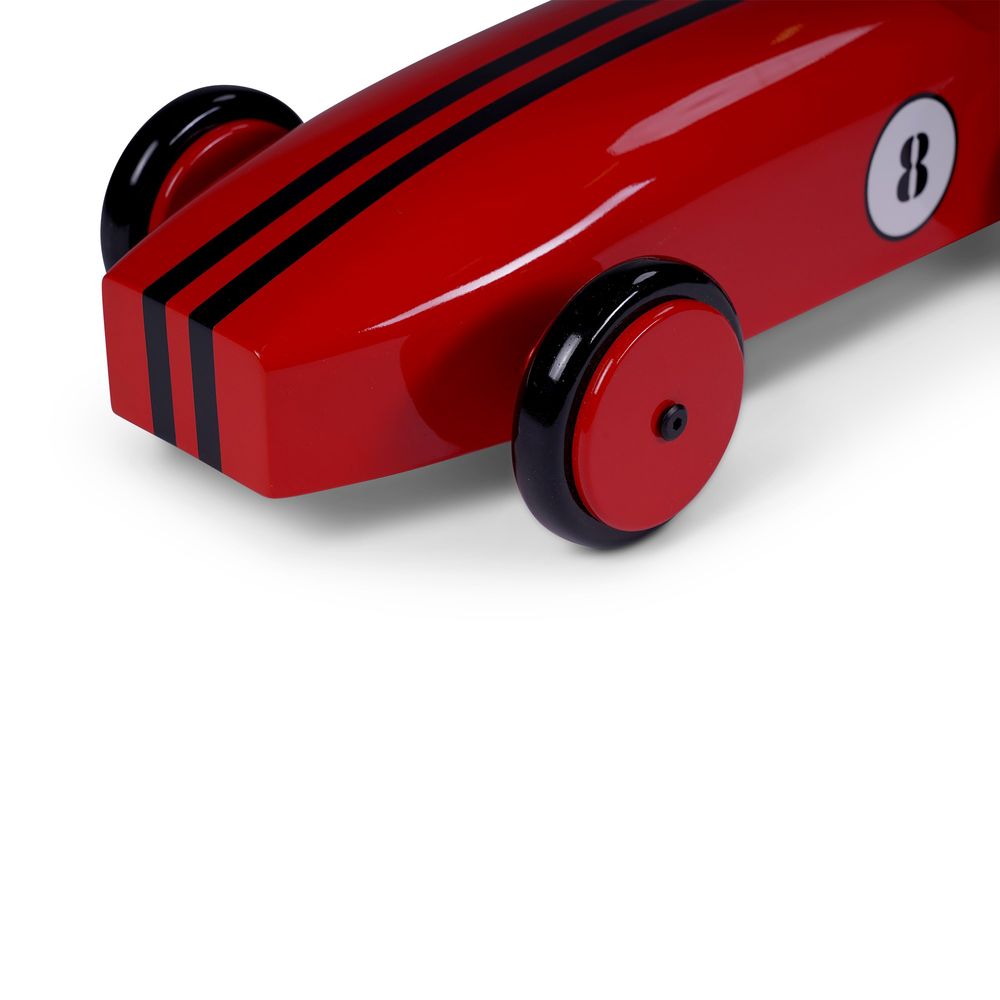 Ekta módel Wood Car Modelauto, Red