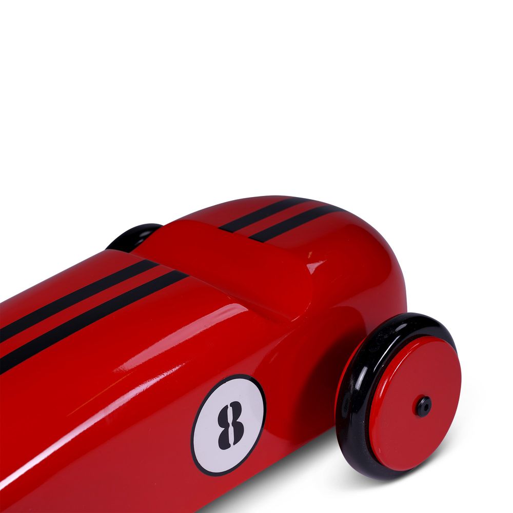 真实的型号木制汽车Modelauto，红色