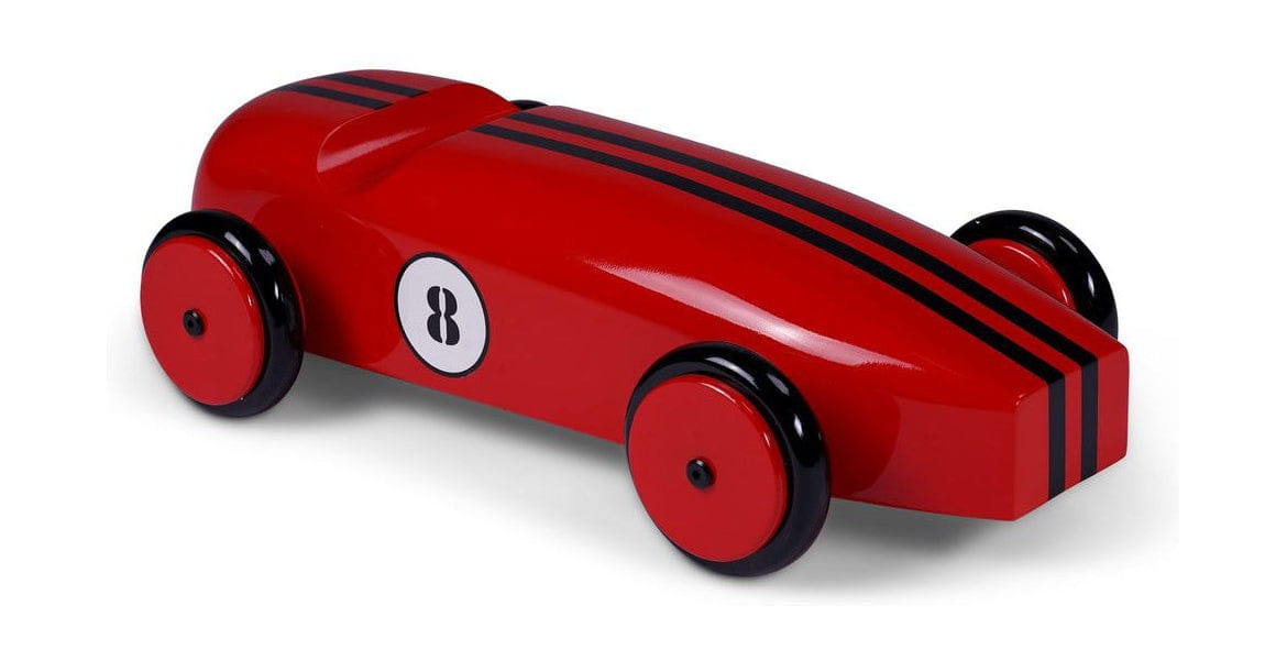 真实的型号木制汽车Modelauto，红色