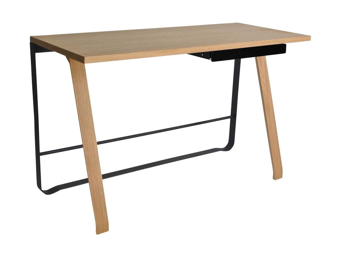 Bent Hansen Hemingway -skrivebord med skuffe L 120 cm, mat lakeret eg/egetræ finér olieret