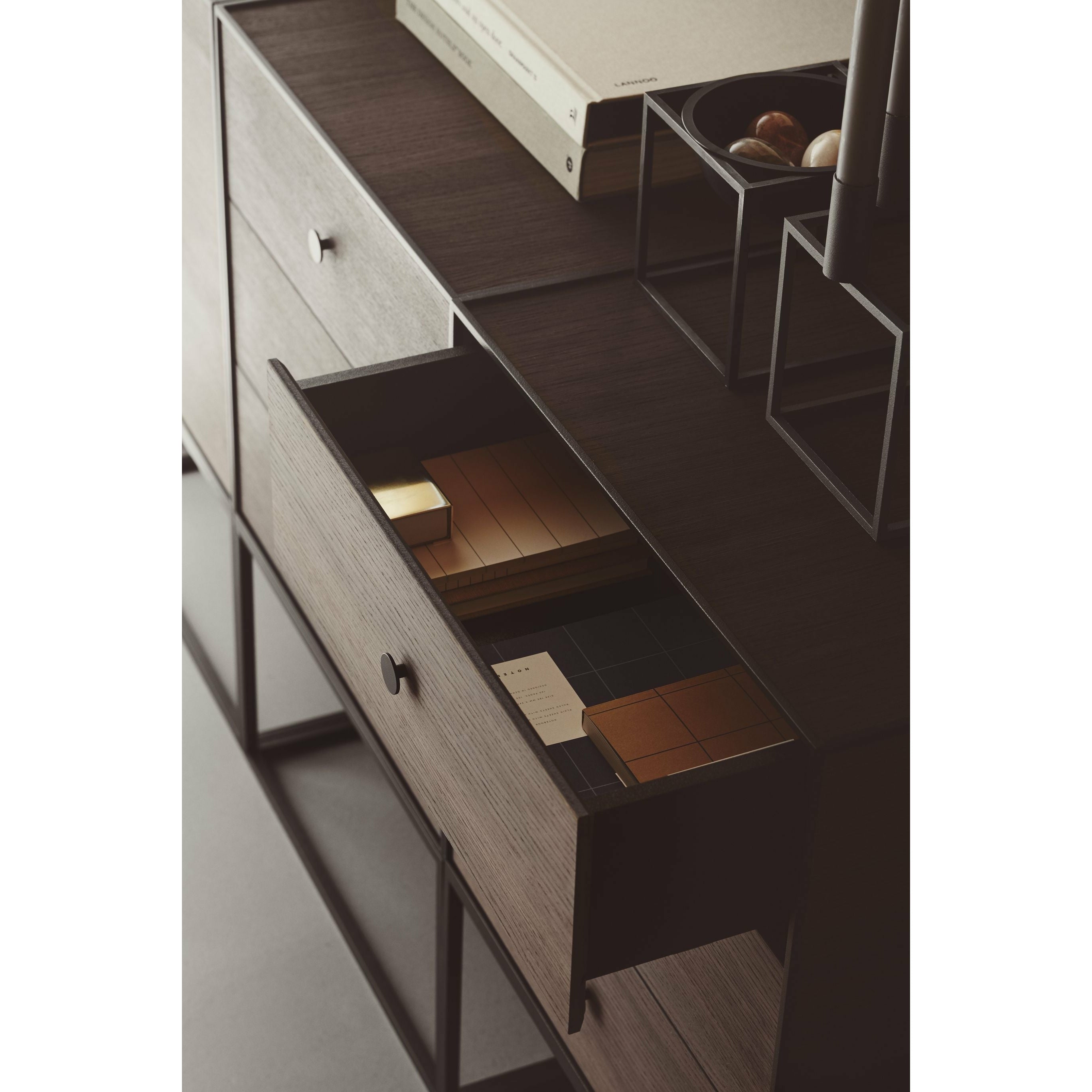 Audo Copenhagen Frame 49 Module With Three Drawers, Black