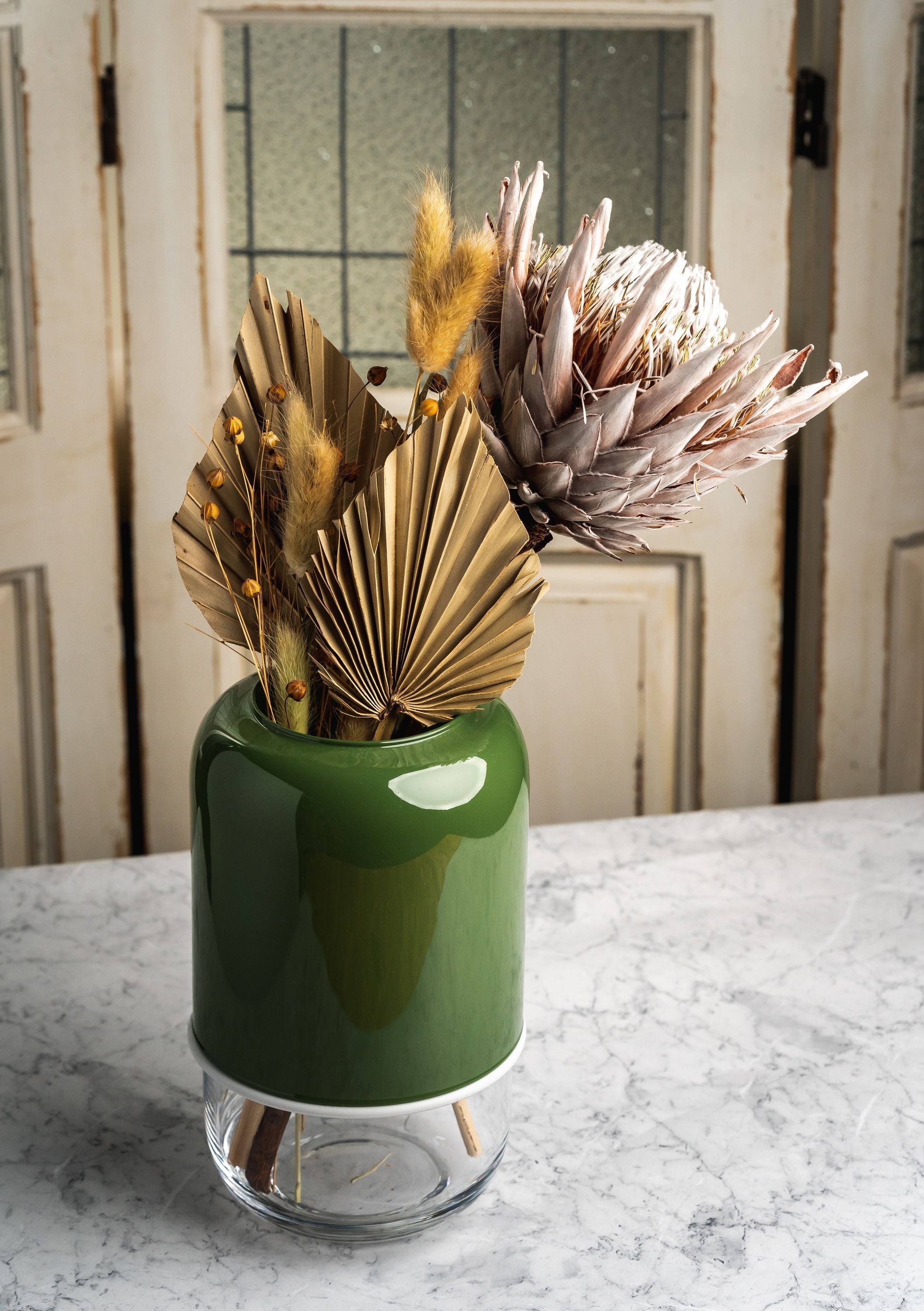 Muurla Capsule Vase, Green