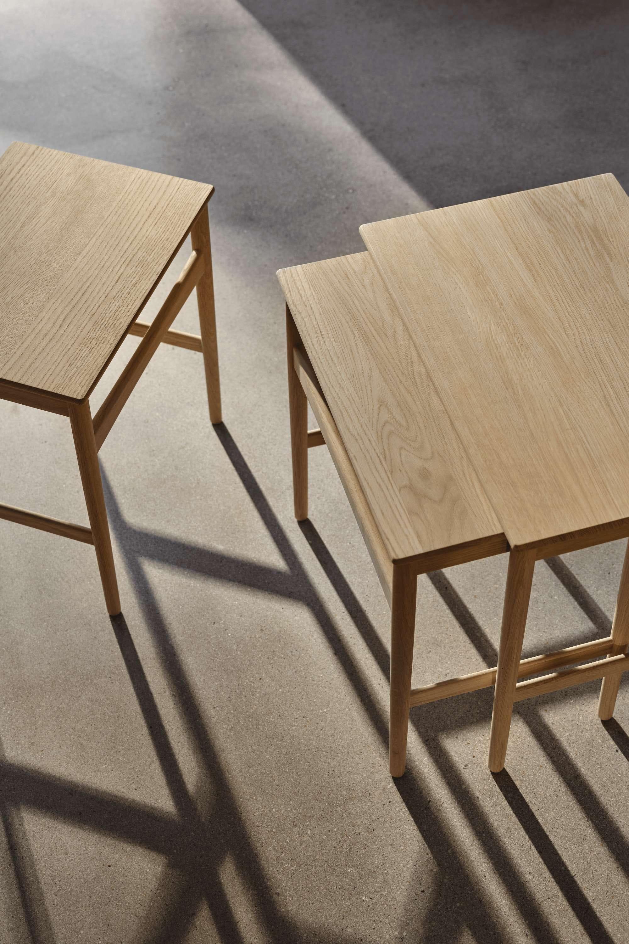 Carl Hansen CH004 Nesting bijzettafels, eiken zeep