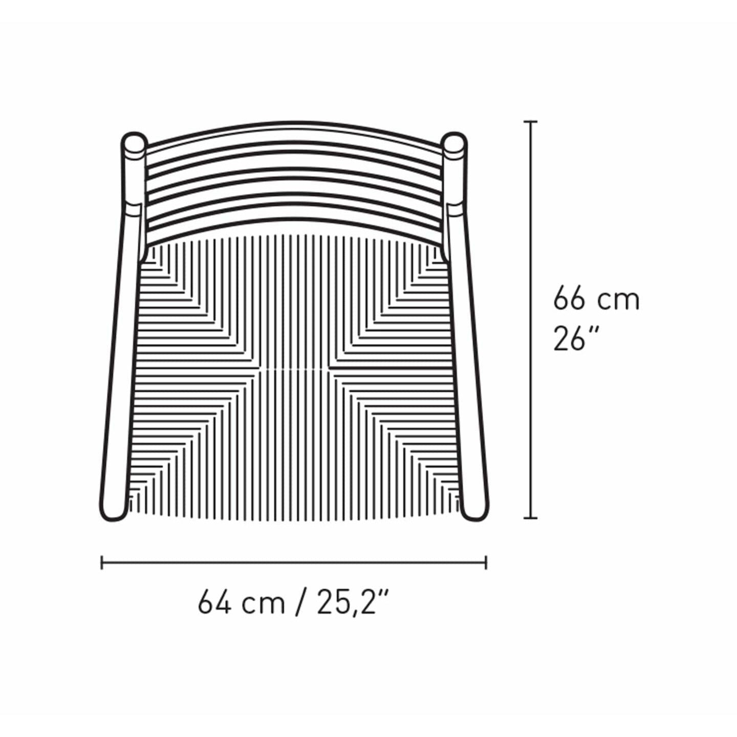 Carl Hansen CH44休息室橡树烟彩色油，天然绳