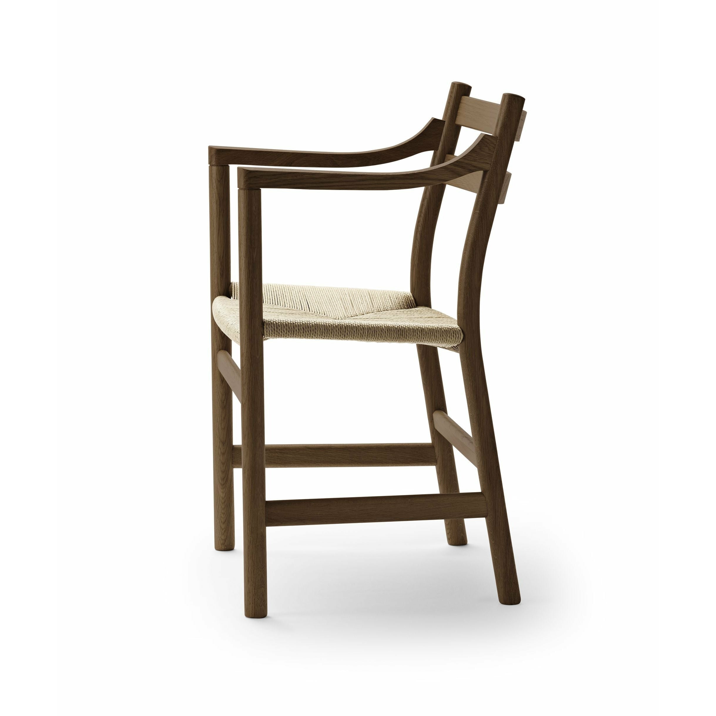 Carl Hansen Ch46 Chair Oak Smoke Colored Oil, Natural Cord