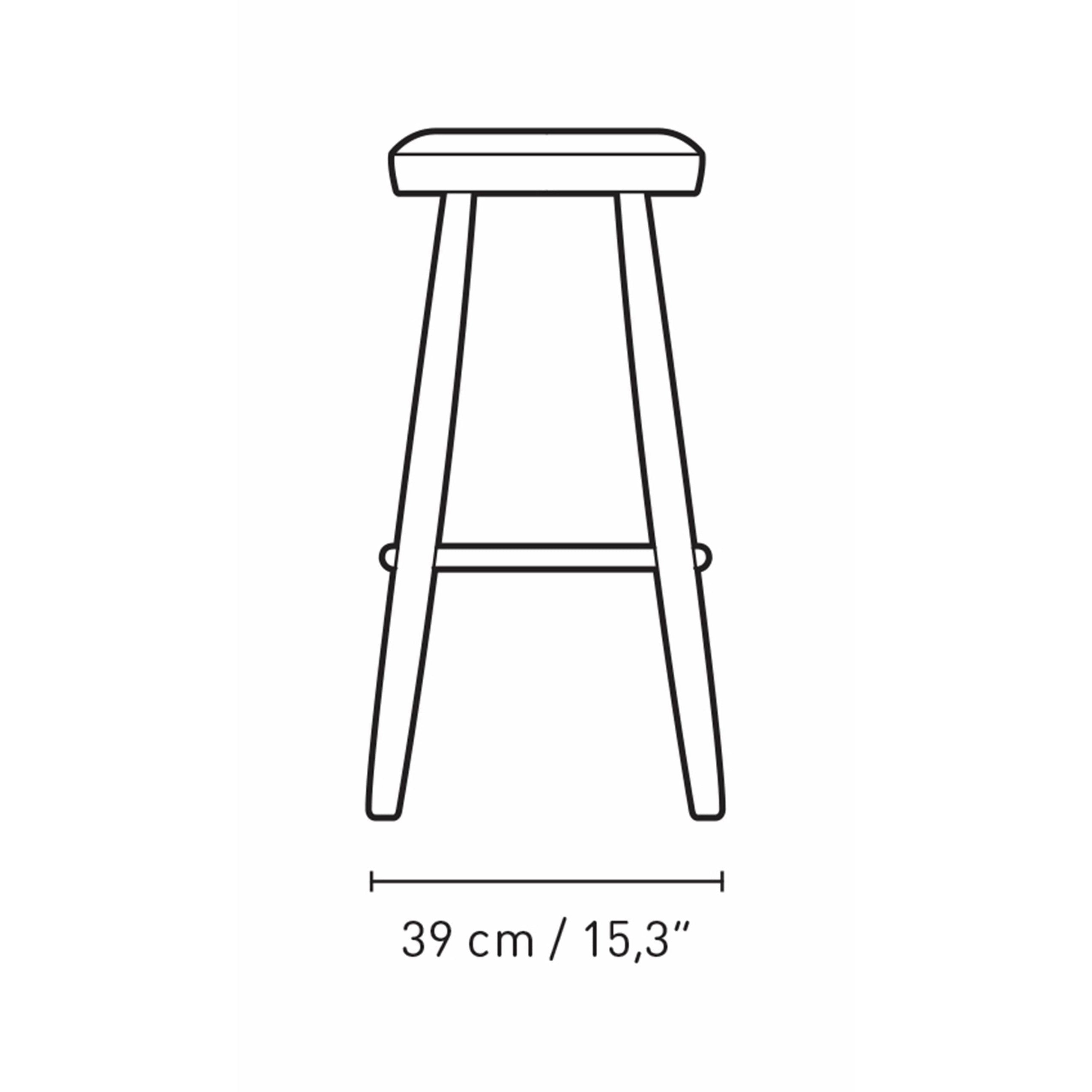 Carl Hansen Ch56 Bar Stool Oak Smoke Colored Oil, Thor 301