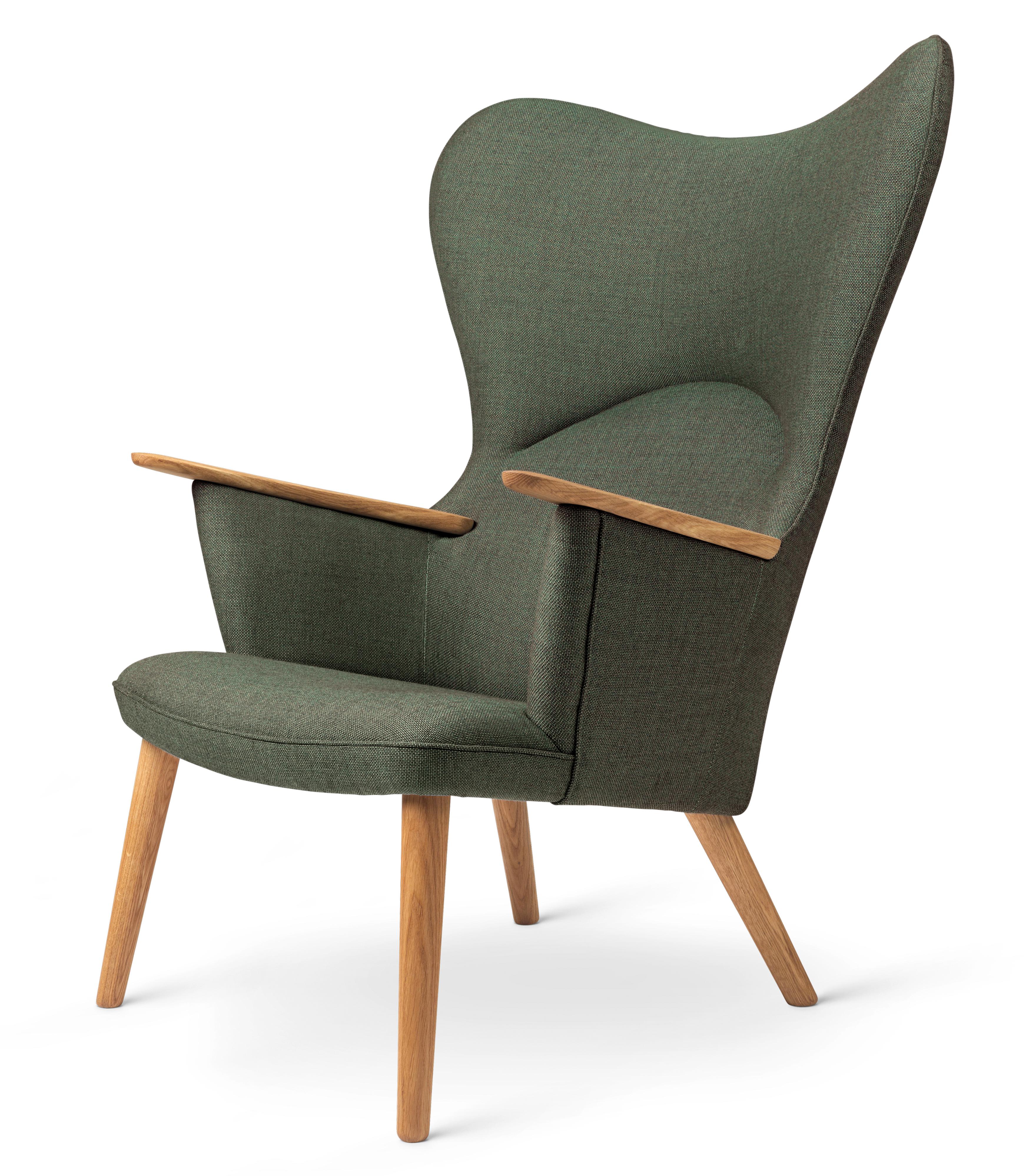 Carl Hansen Ch78 Mama Bear Lounge Chair, Eiche geölt/Passion 3101