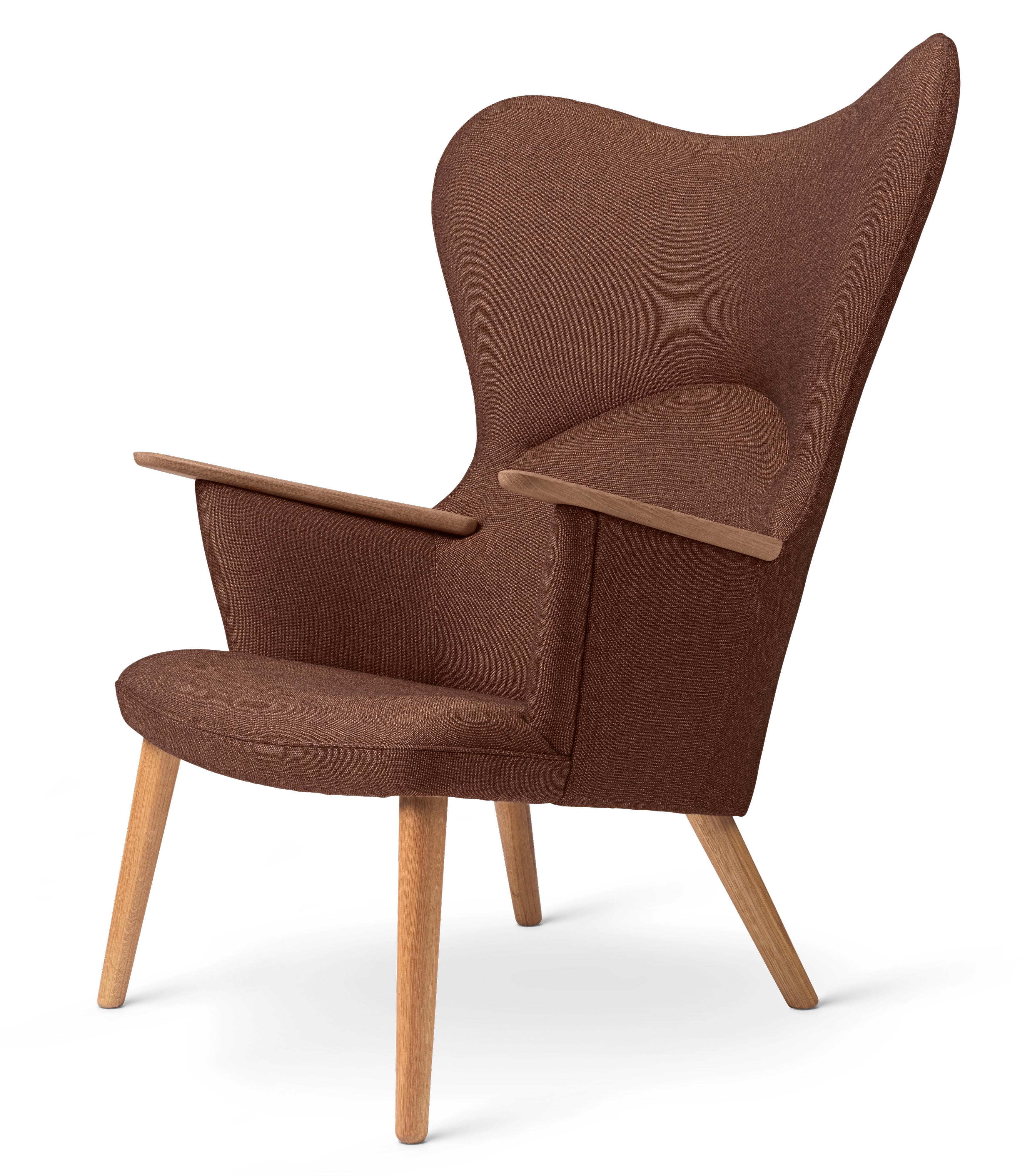 Carl Hansen CH78 Mama Bear Lounge -tuoli, Oak Oilattu/Passion 7101