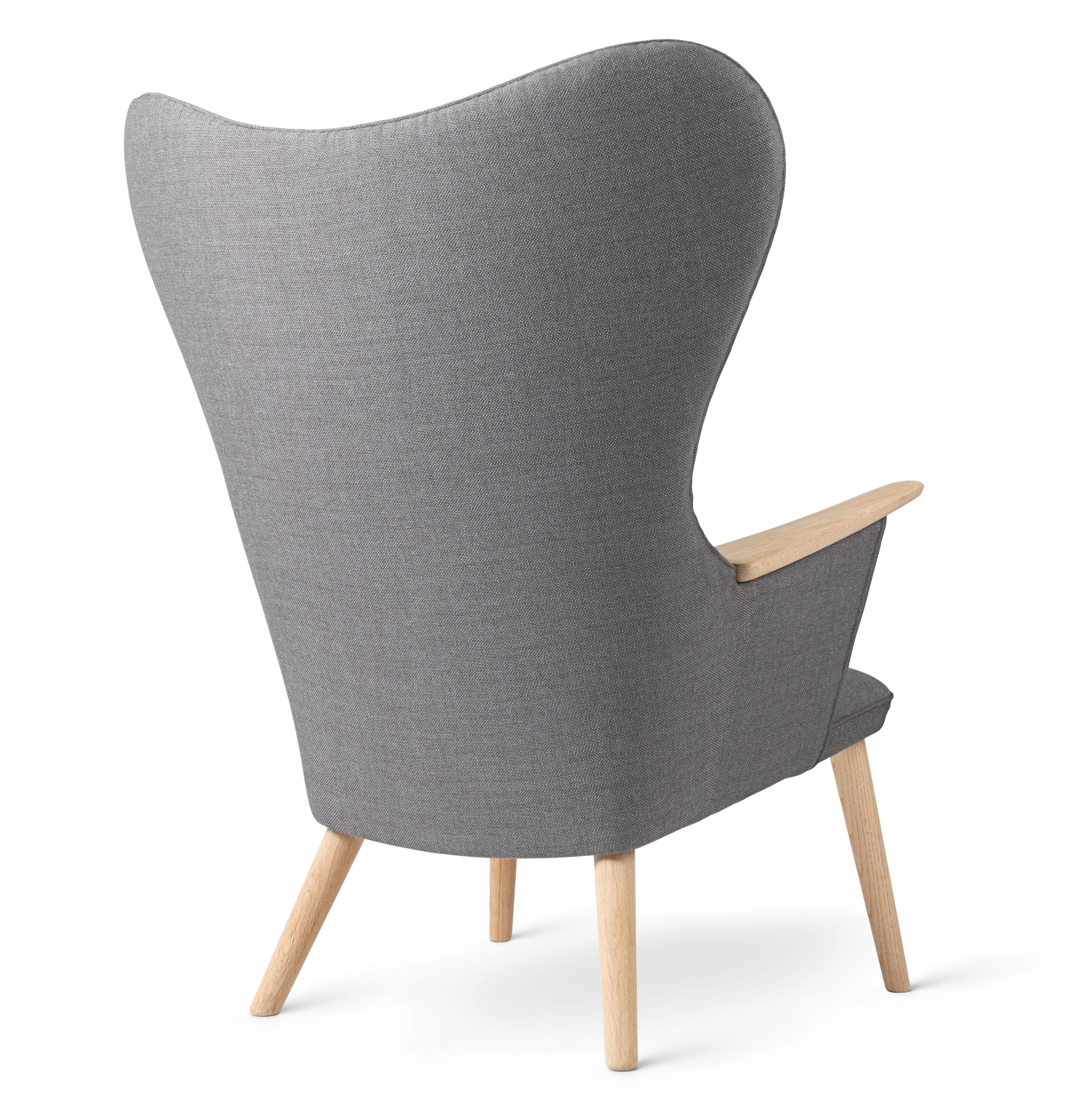 Carl Hansen CH78 Mama Bear Lounge Sedia, sapone di quercia/Passione 6101