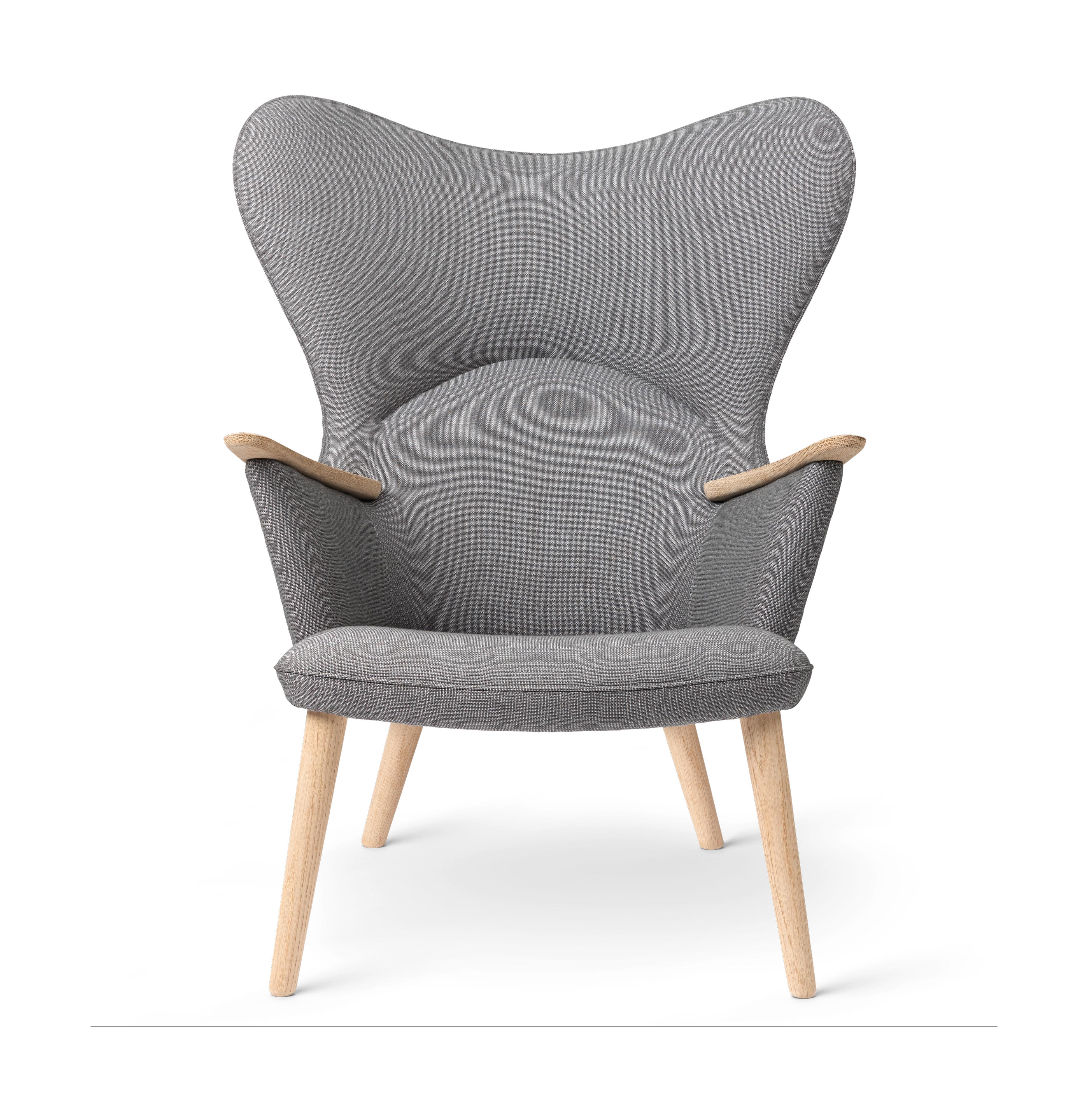 Carl Hansen CH78 Mama Bear Lounge Sedia, sapone di quercia/Passione 6101