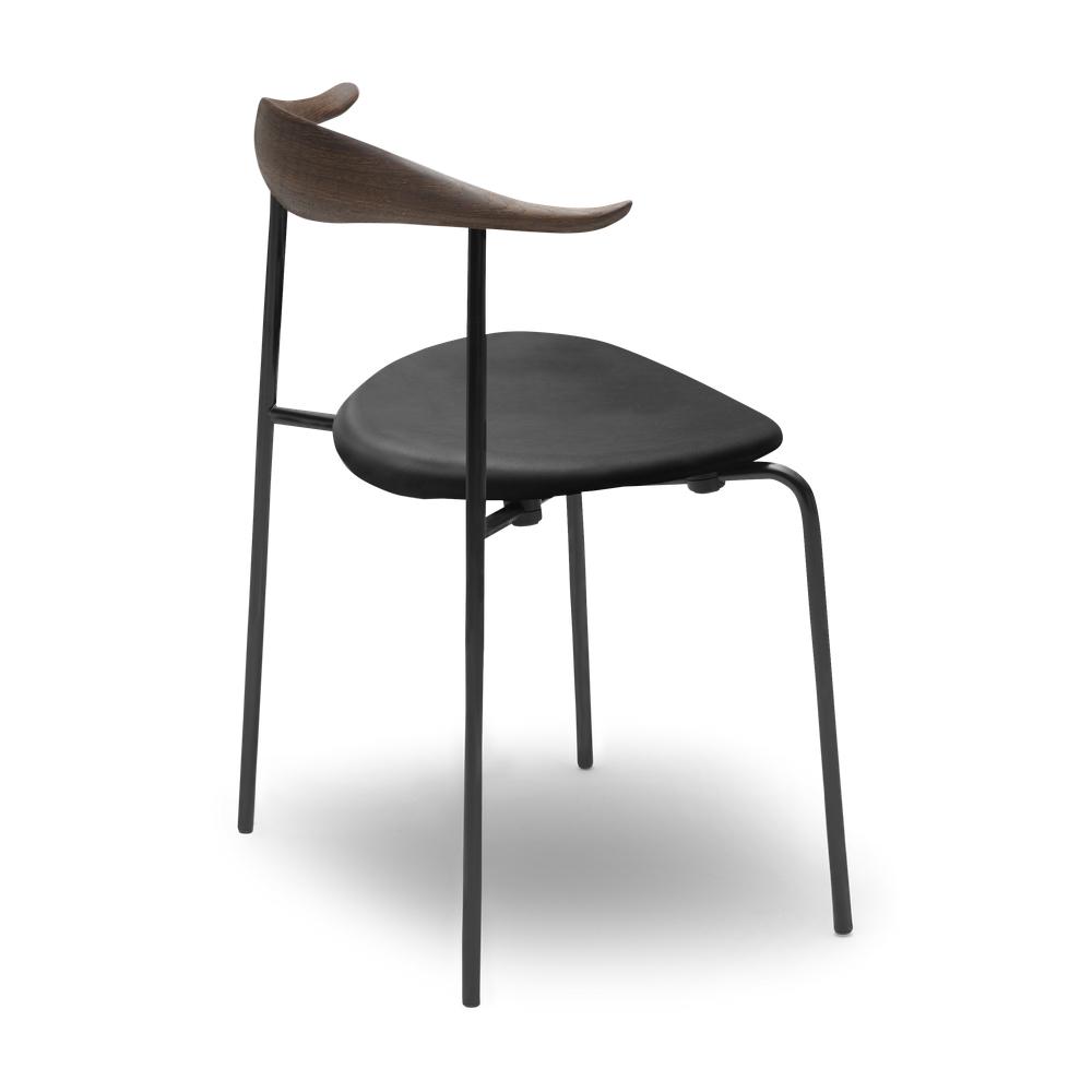 Carl Hansen CH88 P stol, røget eg/sort læder
