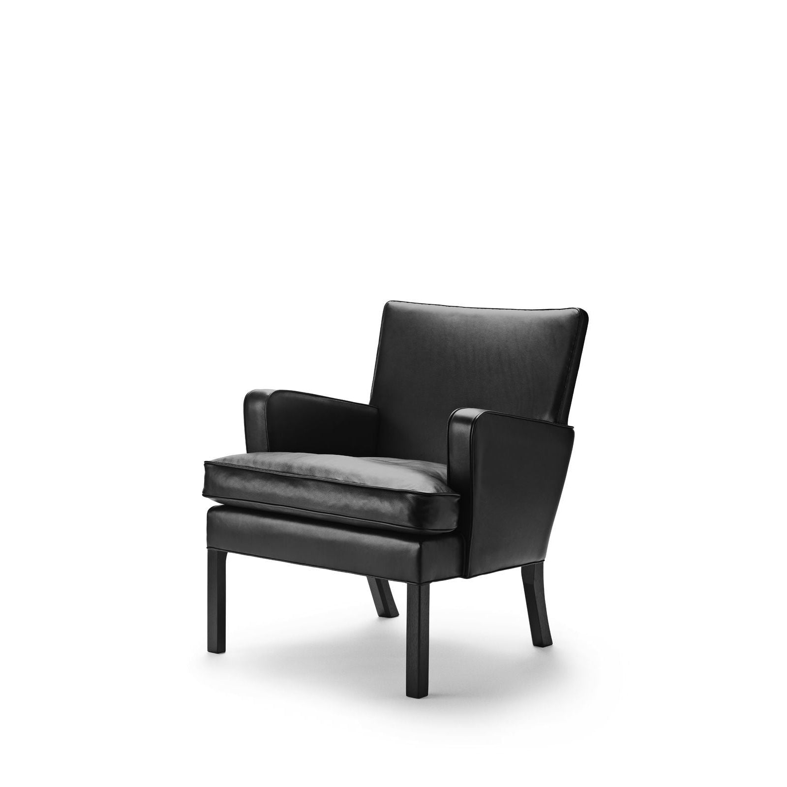 Carl Hansen Kk53130 Easy Chair, Black Oak/Black Leather