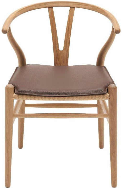 Carl Hansen Tyyny CH24 Wishbone -tuolille, tummanruskea