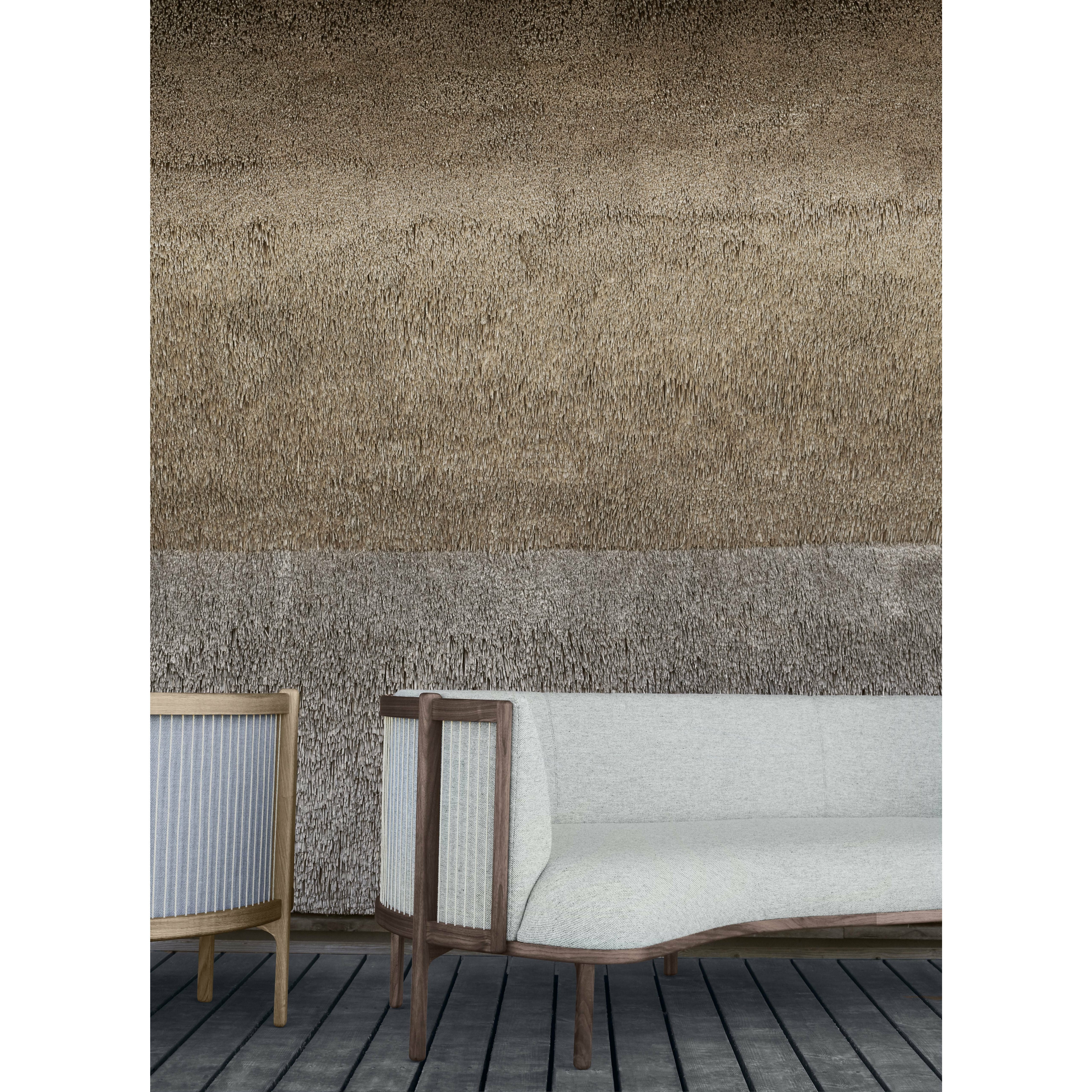 Carl Hansen RF1903 L SOFFATS SIDE VAYS 3 SEATEAT Tissu d'huile de chêne / Fiord de chêne gauche, Rose / Natural Brown