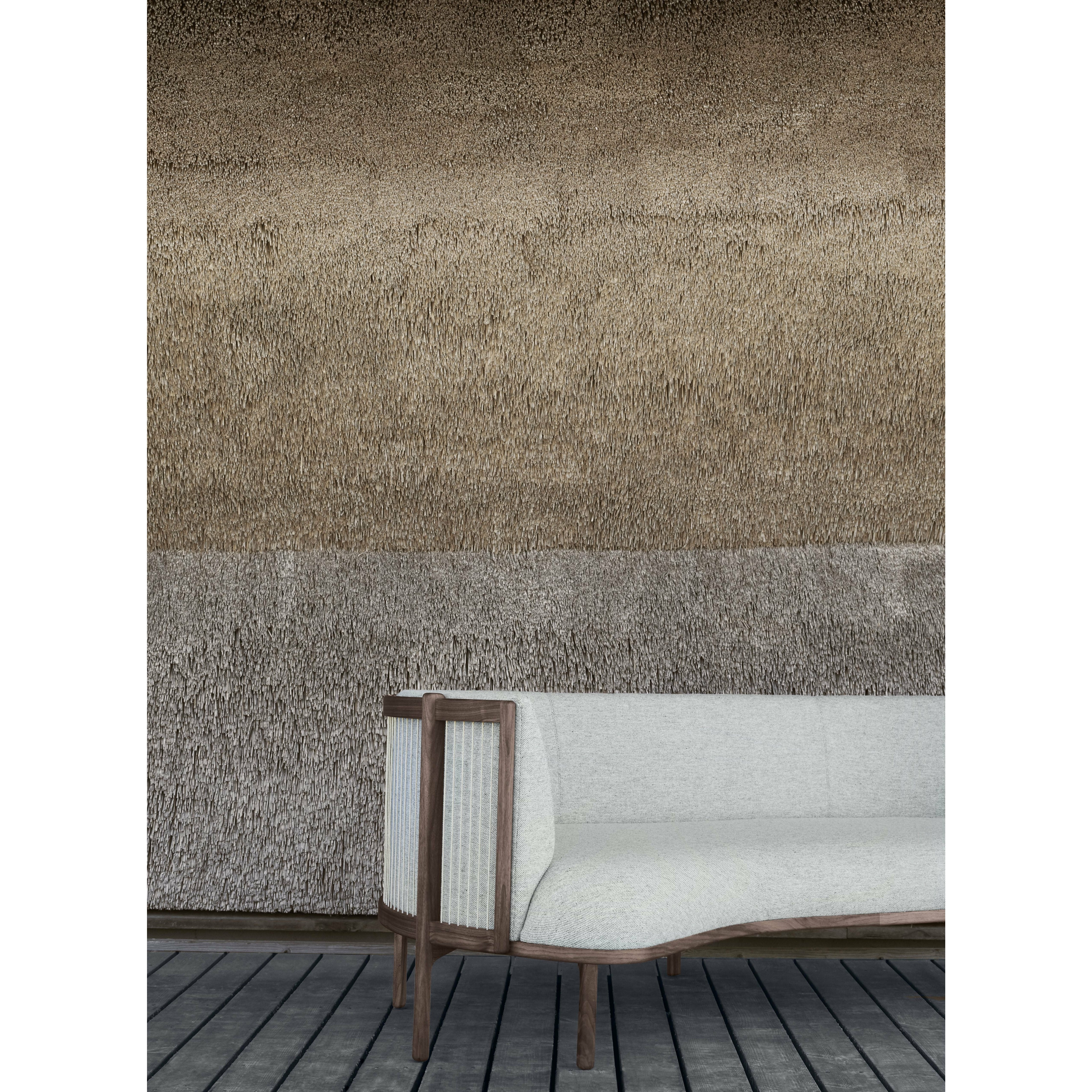 Carl Hansen RF1903 L SOFFATS SIDE VAYS 3 SEATEAT Tissu d'huile de chêne / Fiord de chêne gauche, Rose / Natural Brown